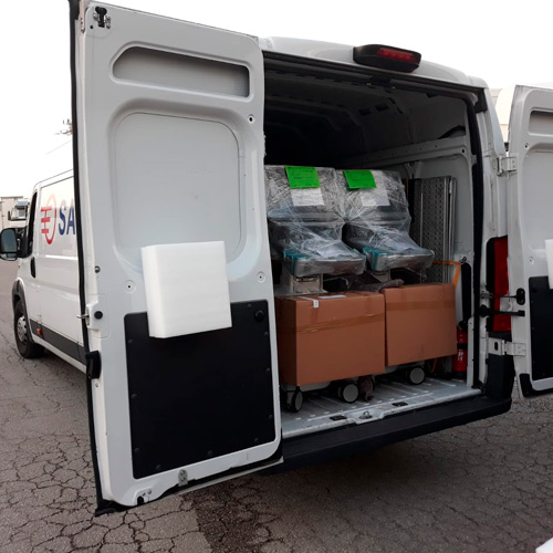 Comprehensive service for products with high added value, such as hospital equipment, computer equipment, industrial machinery, prototypes,...<br><br>Our own highly qualified and experienced staff guarantee the delivery of the most delicate, bulky or heavy equipment to the requested delivery point even in the most difficult circumstances.